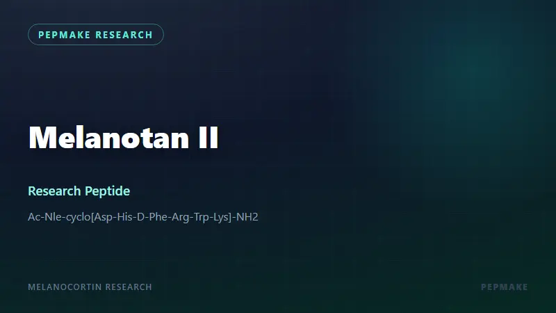 Melanotan II Research Peptide: Cyclic Lactam Melanocortin Agonist Overview
