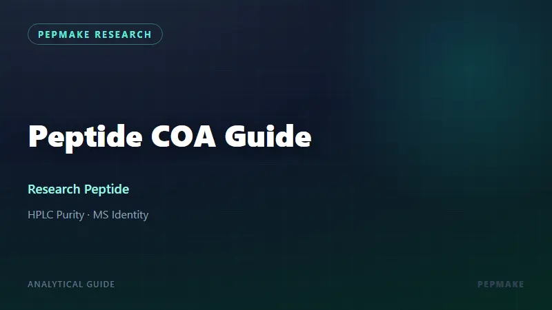 Peptide COA Guide: How to Read a Certificate of Analysis