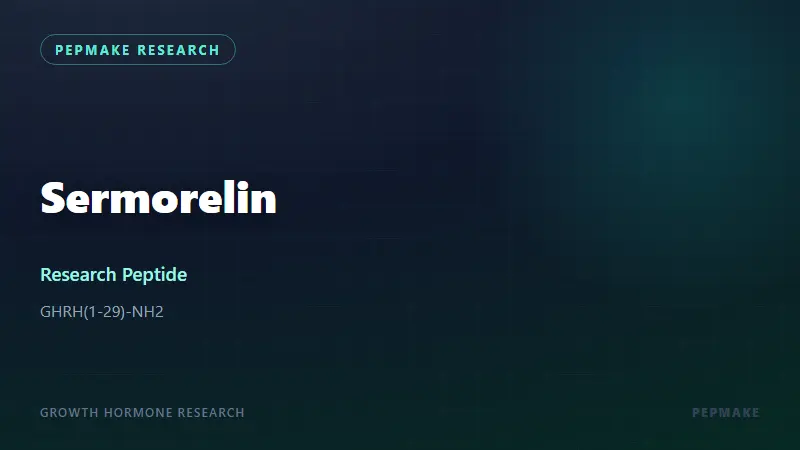 Sermorelin Research Peptide: GHRH 1-29 (GRF 1-29) in Endocrine Research