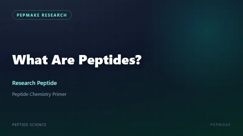 What Are Peptides? A Beginner's Guide to Peptide Research